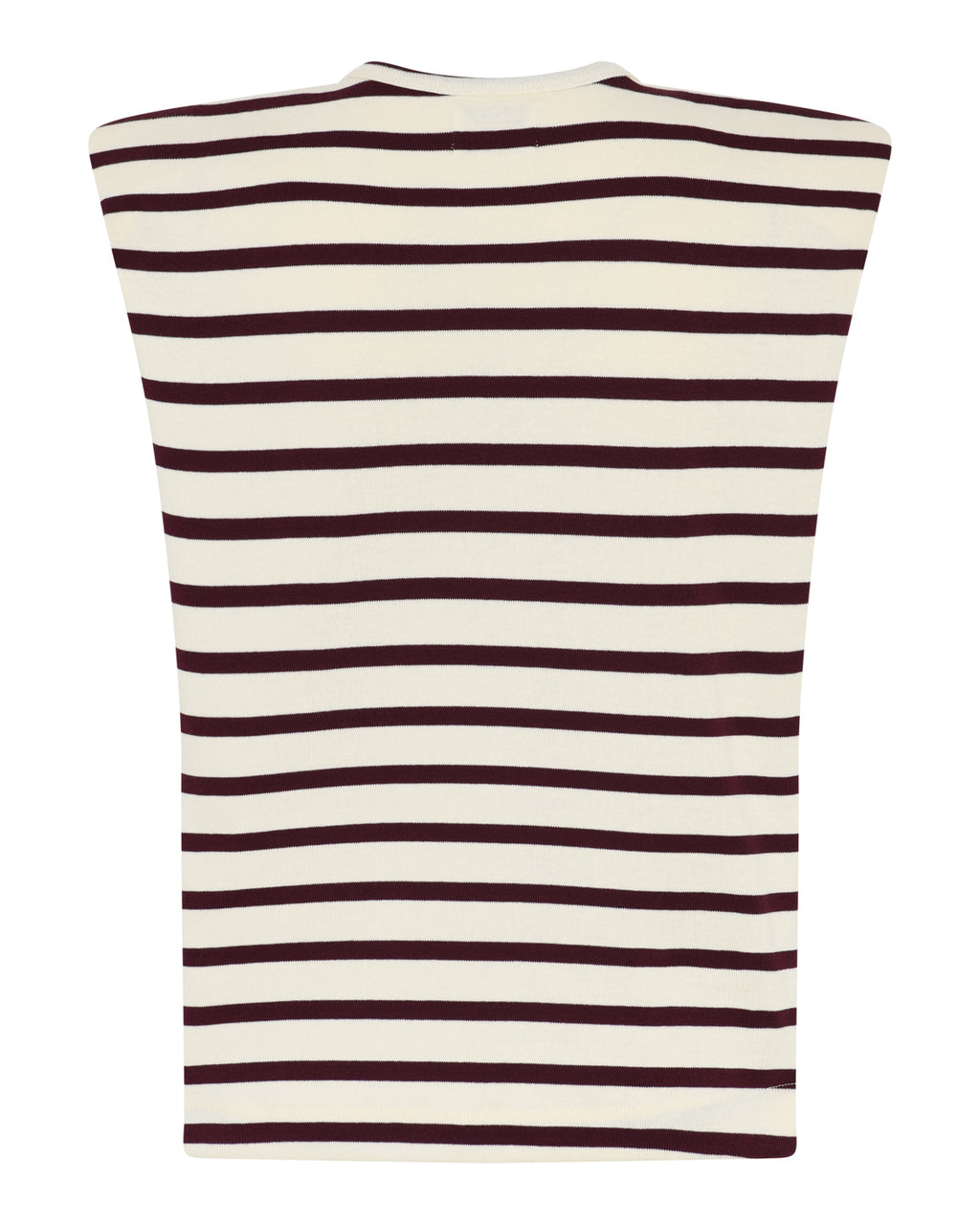 LA ROUGE ApS Claudia Top Top Offwhite/Wine Stripe