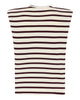 LA ROUGE ApS Claudia Top Top Offwhite/Wine Stripe