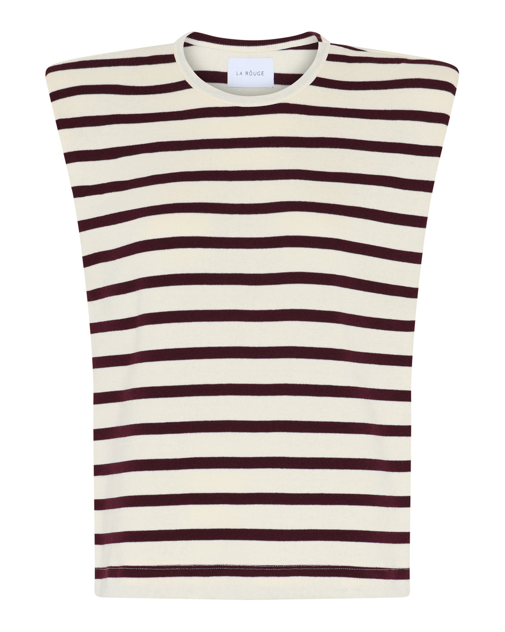 LA ROUGE ApS Claudia Top Top Offwhite/Wine Stripe