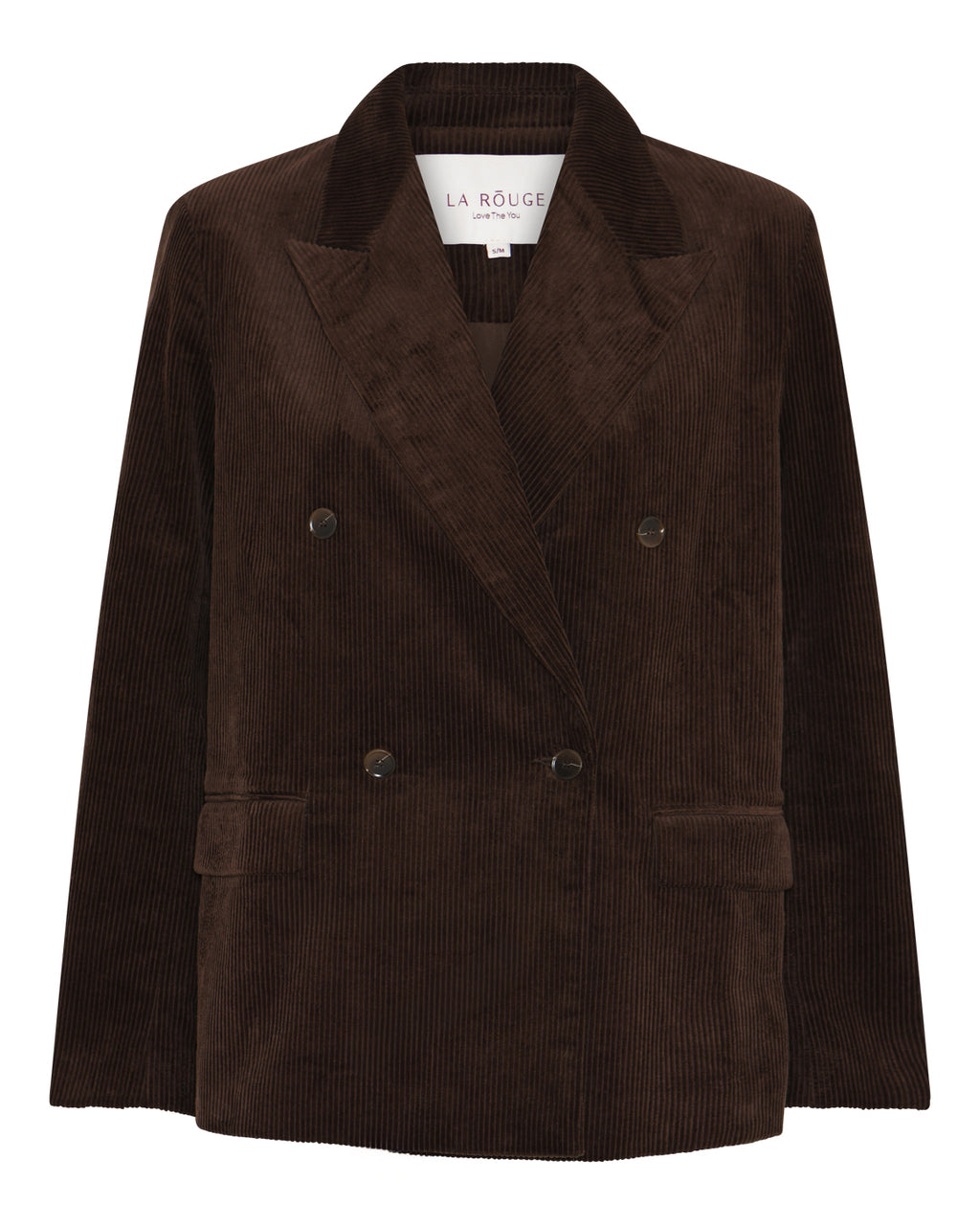 LA ROUGE ApS Connie Blazer - Corduroy Blazer Dark Brown