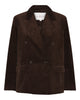 LA ROUGE ApS Connie Blazer - Corduroy Blazer Dark Brown