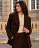 LA ROUGE ApS Connie Blazer - Corduroy Blazer Dark Brown