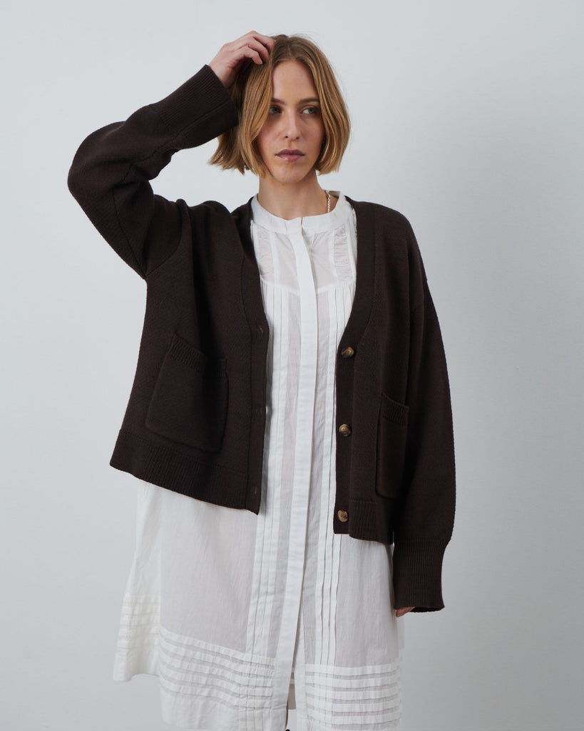 LA ROUGE ApS Dagmar Cardigan Cardigan Brown