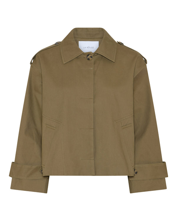 LA ROUGE ApS Daniella Trenchcoat - Short Trenchcoat Khaki