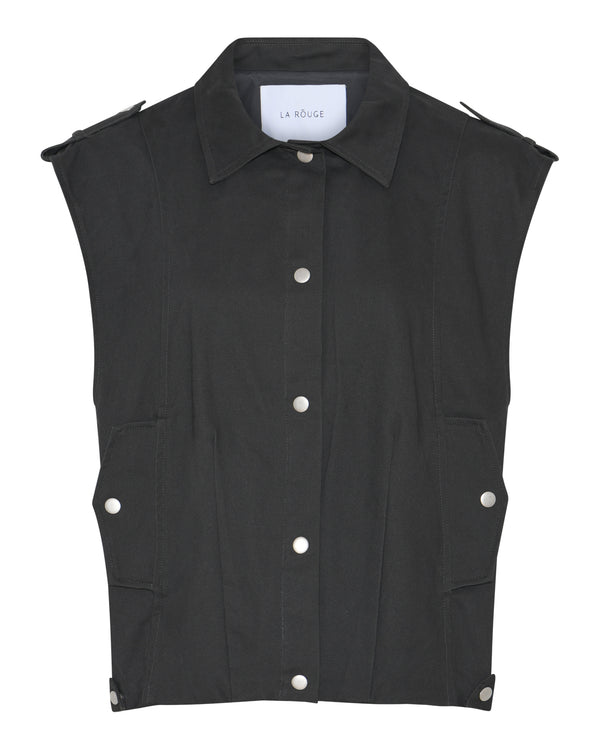 LA ROUGE ApS Daniella Waistcoat Waistcoat Dark Grey