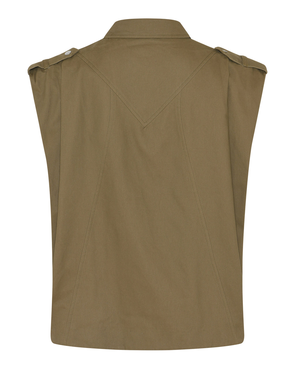 LA ROUGE ApS Daniella Waistcoat Waistcoat Khaki