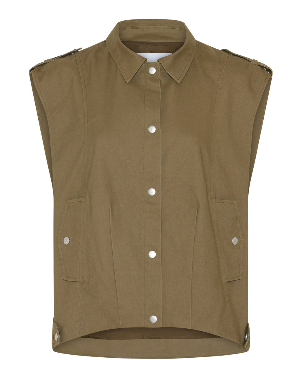 LA ROUGE ApS Daniella Waistcoat Waistcoat Khaki