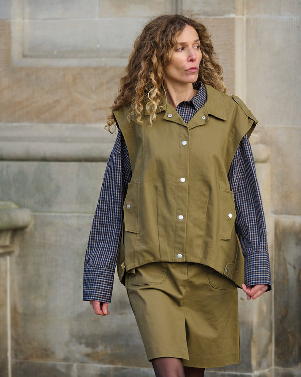 LA ROUGE ApS Daniella Waistcoat Waistcoat Khaki