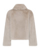 LA ROUGE ApS Furry Short Jacket Jacket Sand