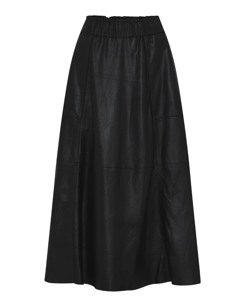 LA ROUGE ApS Gudrun Leather Skirt Skirt Black