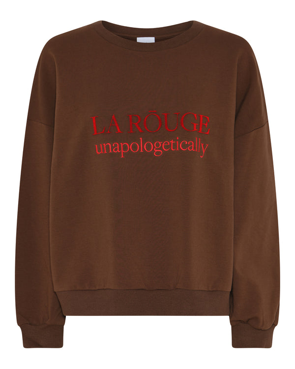 LA ROUGE ApS Henriette Sweatshirt Sweatshirt Dark Brown