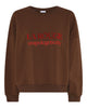 LA ROUGE ApS Henriette Sweatshirt Sweatshirt Dark Brown