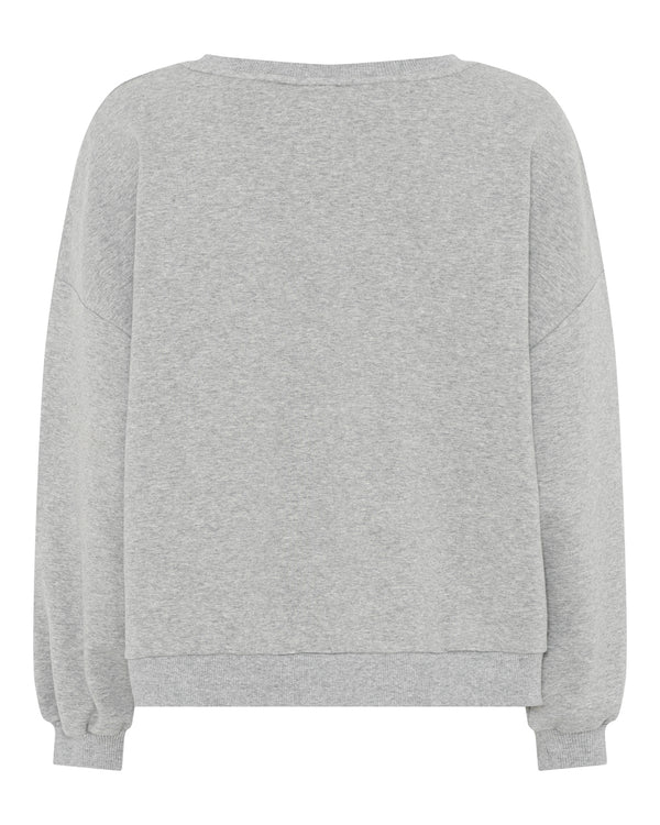 LA ROUGE ApS Henriette Sweatshirt Sweatshirt Grey Melange