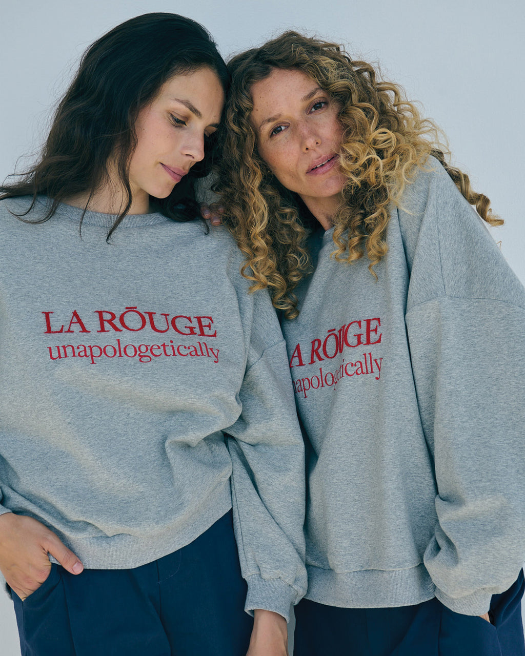 LA ROUGE ApS Henriette Sweatshirt Sweatshirt Grey Melange