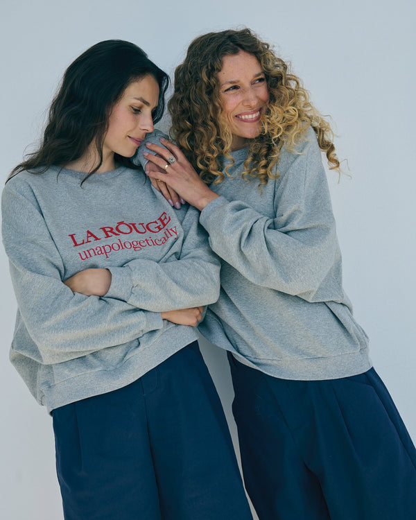 LA ROUGE ApS Henriette Sweatshirt Sweatshirt Grey Melange