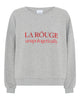 LA ROUGE ApS Henriette Sweatshirt Sweatshirt Grey Melange