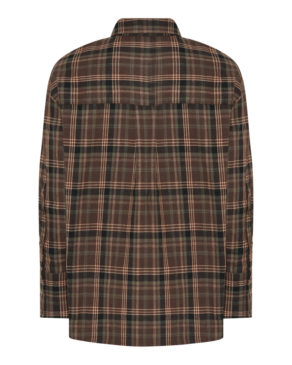 LA ROUGE ApS Isa Shirt Shirt Brown/Forest Check