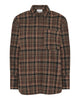 LA ROUGE ApS Isa Shirt Shirt Brown/Forest Check