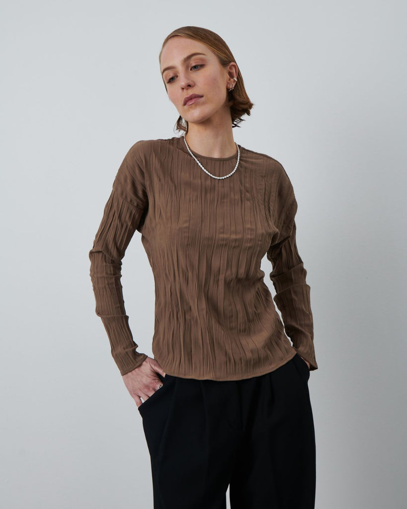 LA ROUGE ApS Jake Blouse Blouse Dark Sand