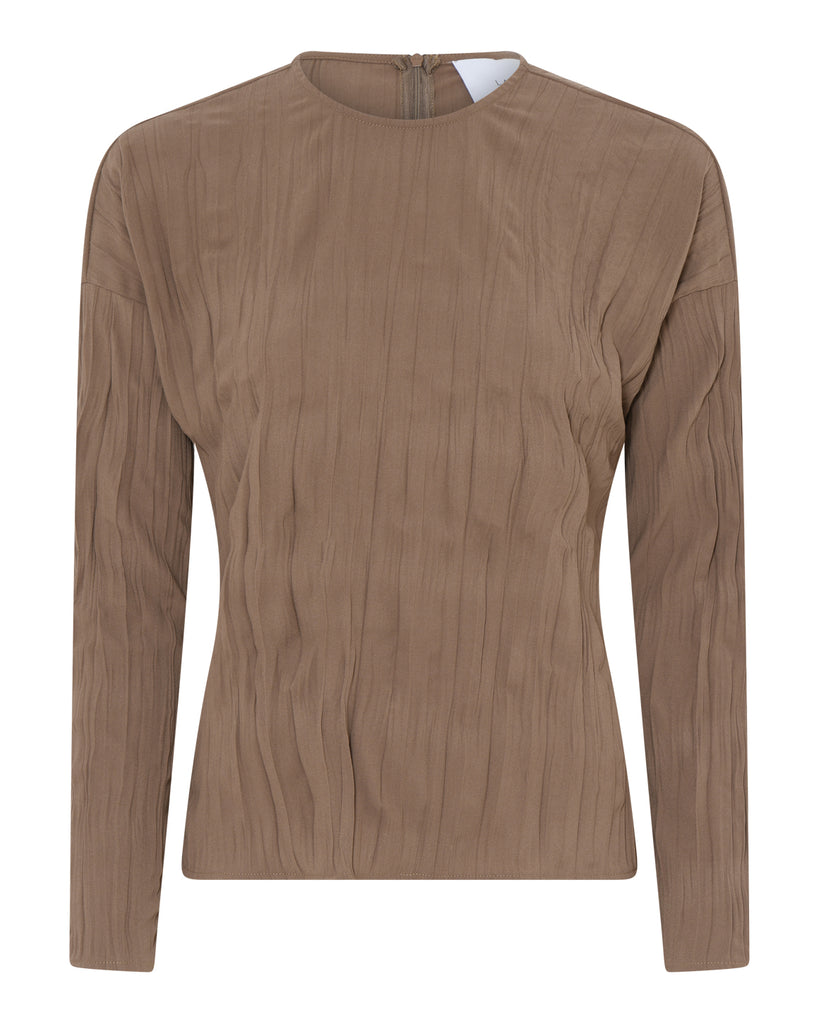 LA ROUGE ApS Jake Blouse Blouse Dark Sand