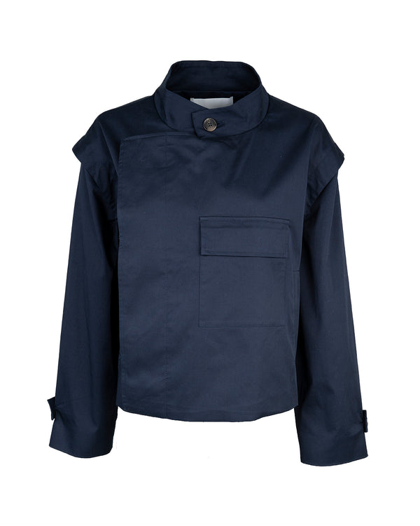LA ROUGE ApS Jean Short Coat Jacket Navy