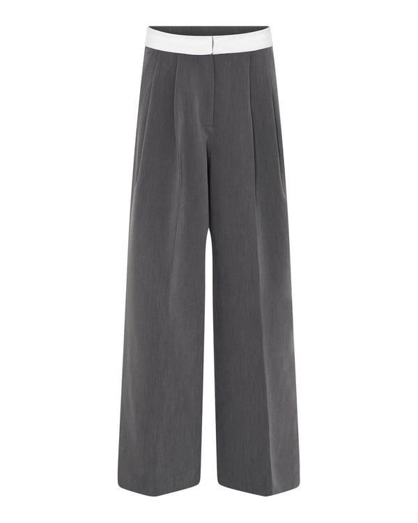 LA ROUGE ApS Joan Pants Pants Grey Melange