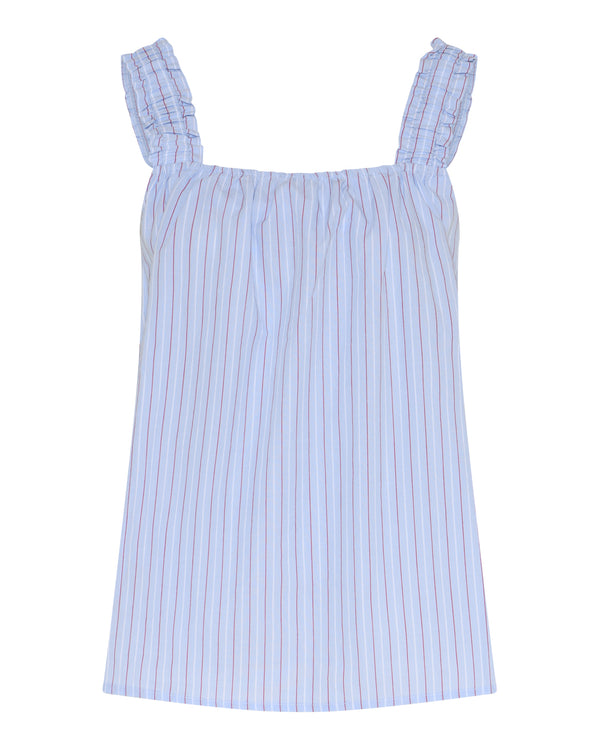 LA ROUGE ApS Josephine Top Top Red/Blue Stripe