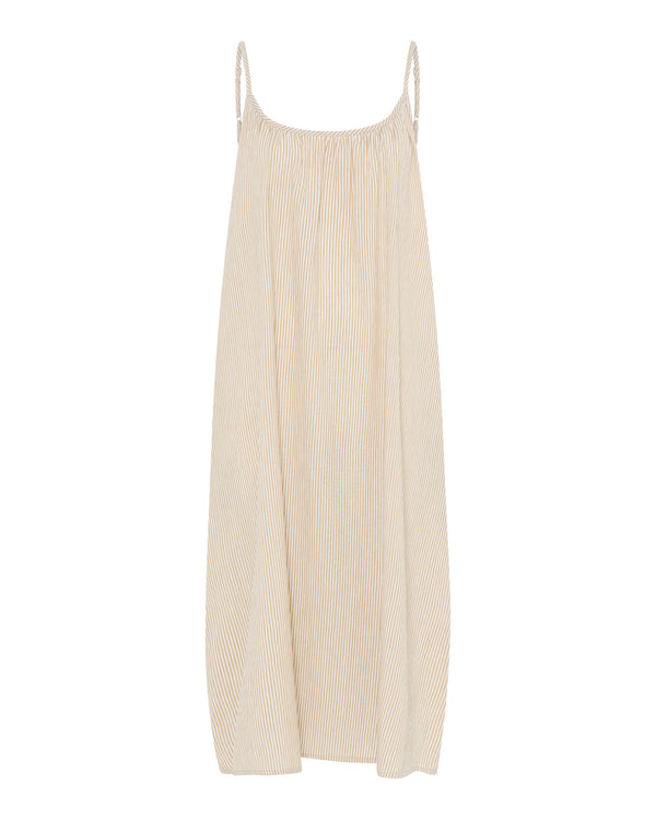 LA ROUGE ApS Julia Dress Dress Sand/white stripe