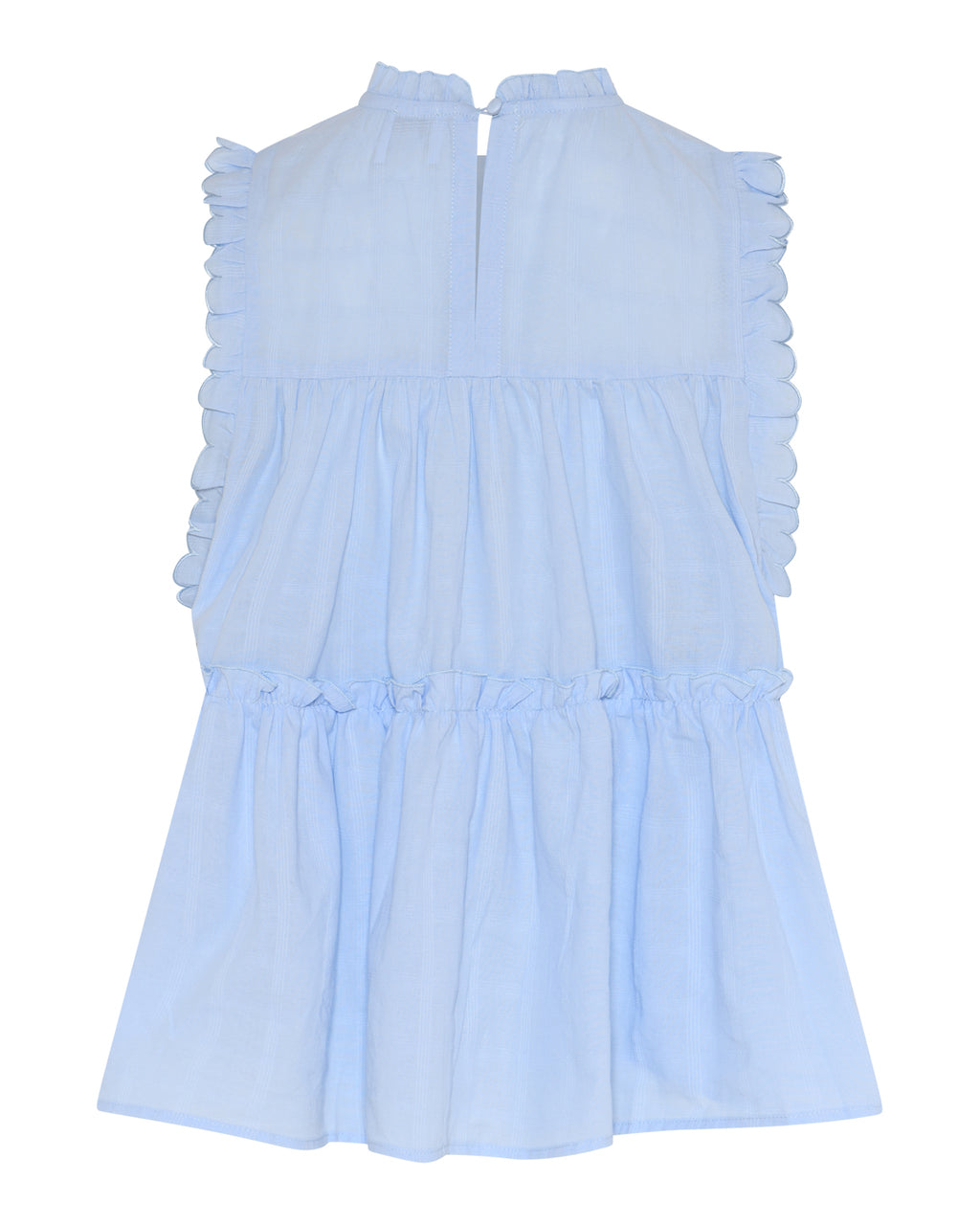 LA ROUGE ApS Julie Frill Top Top Light Blue