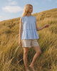 LA ROUGE ApS Julie Frill Top Top Light Blue