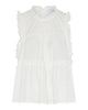 LA ROUGE ApS Julie Frill Top Top White