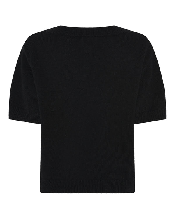 LA ROUGE ApS Julie S/S Knit Knit Black