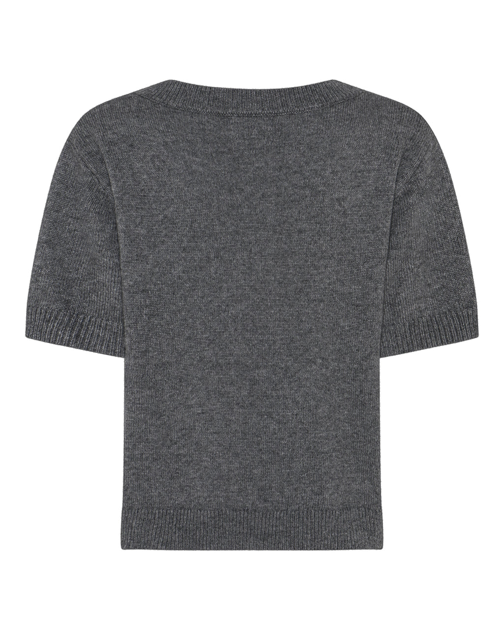 LA ROUGE ApS Julie S/S Knit Knit Dark Grey Melange