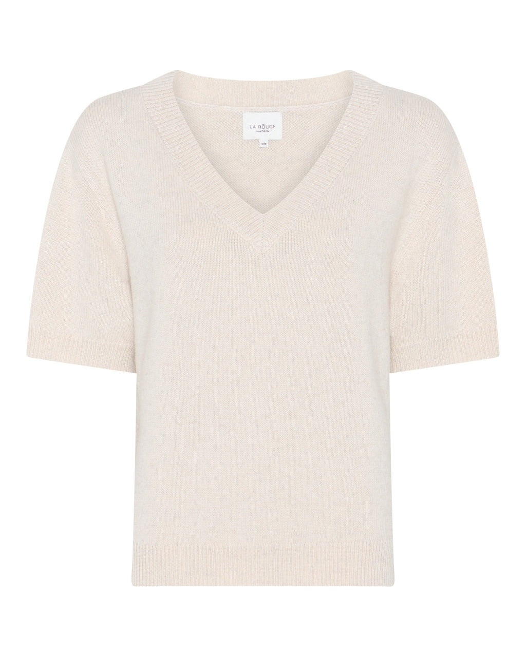 LA ROUGE ApS Julie S/S Knit Knit Off White