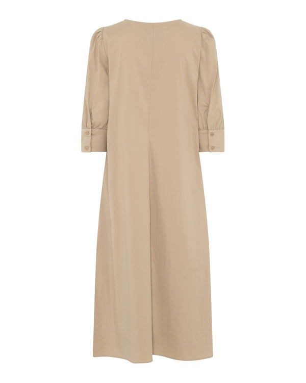 LA ROUGE ApS Kamilla S/S Dress Dress Dark Sand
