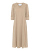 LA ROUGE ApS Kamilla S/S Dress Dress Dark Sand