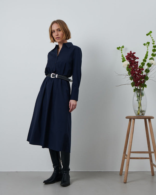 LA ROUGE ApS Kamilla Shirt Dress Dress Navy