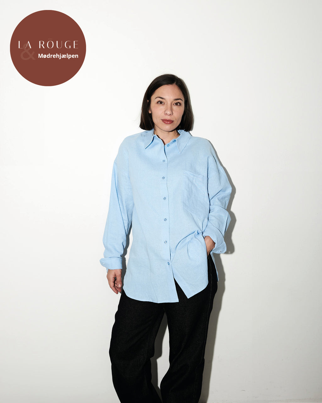 LA ROUGE ApS LR/RL - Bjørg Shirt Shirt Light Blue
