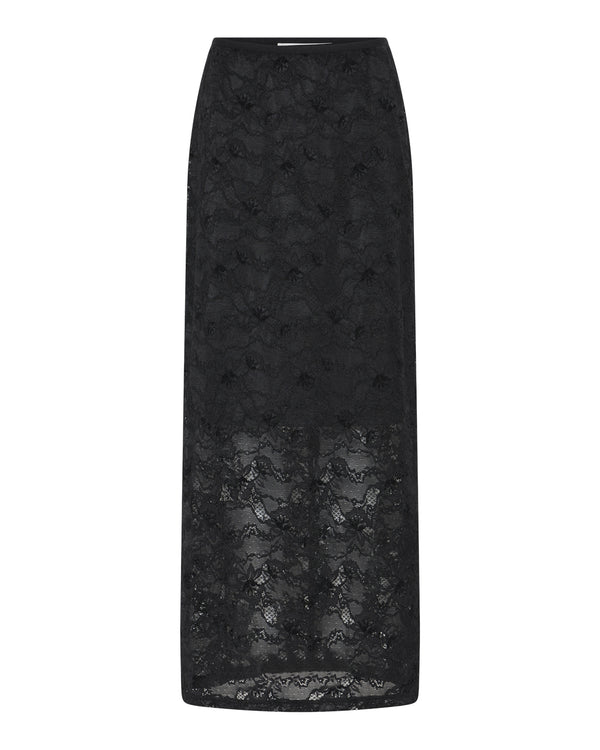 LA ROUGE ApS Lace Skirt Skirt Black