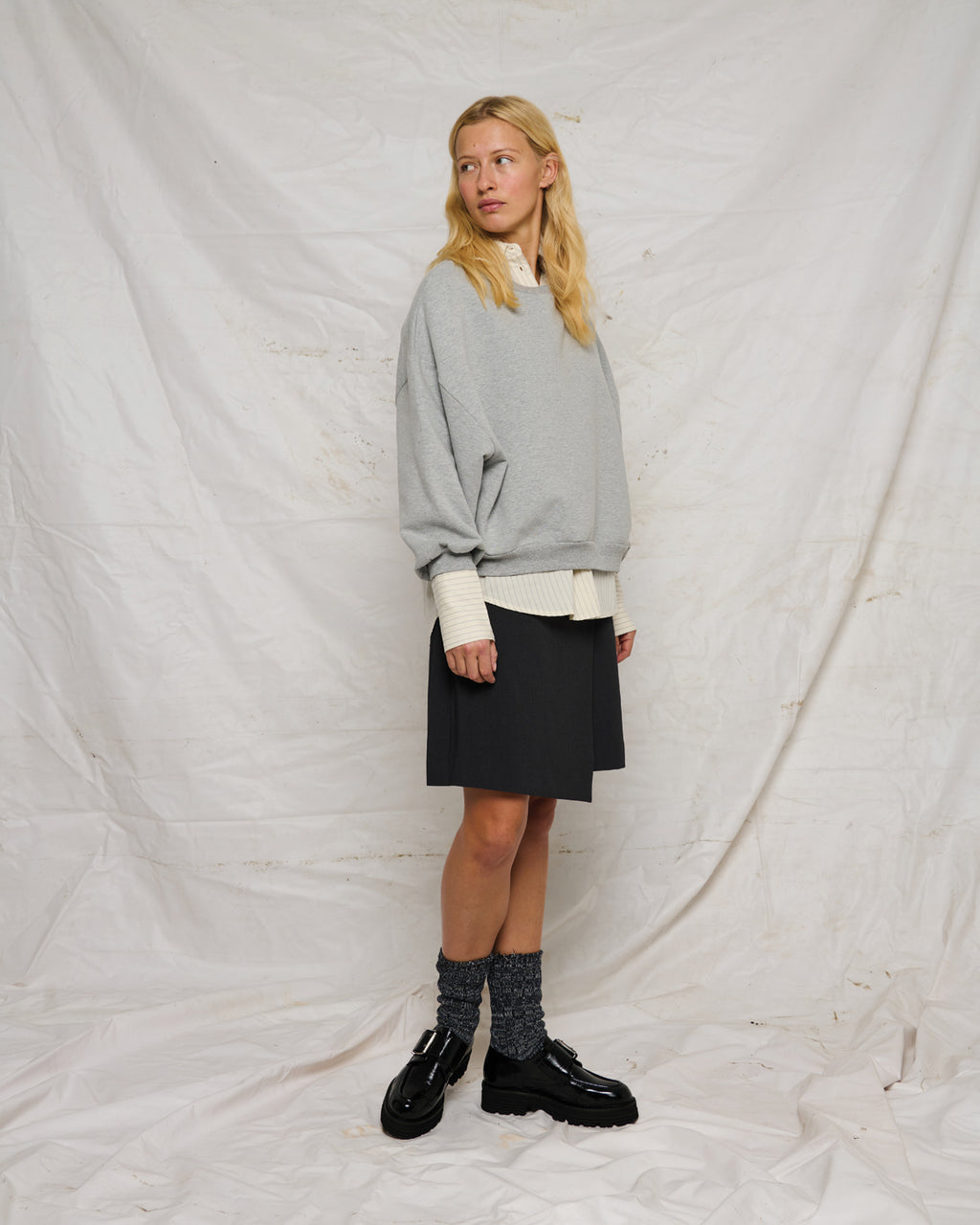 LA ROUGE ApS Laura Sweatshirt Sweatshirt Grey Melange