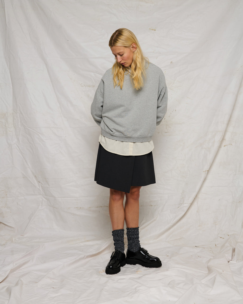 LA ROUGE ApS Laura Sweatshirt Sweatshirt Grey Melange