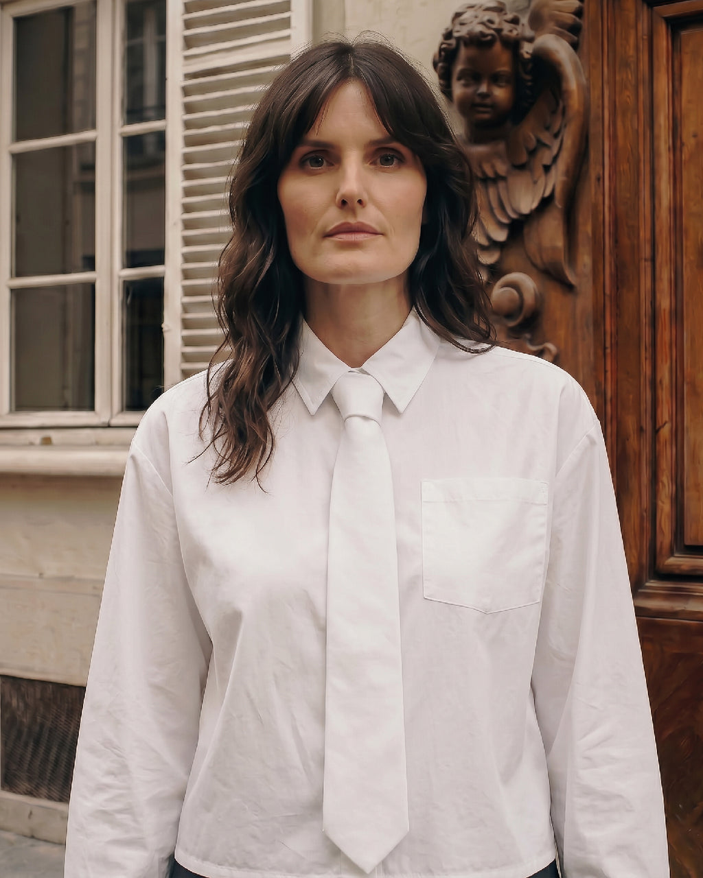 LA ROUGE ApS Laurence Tie Shirt Shirt White