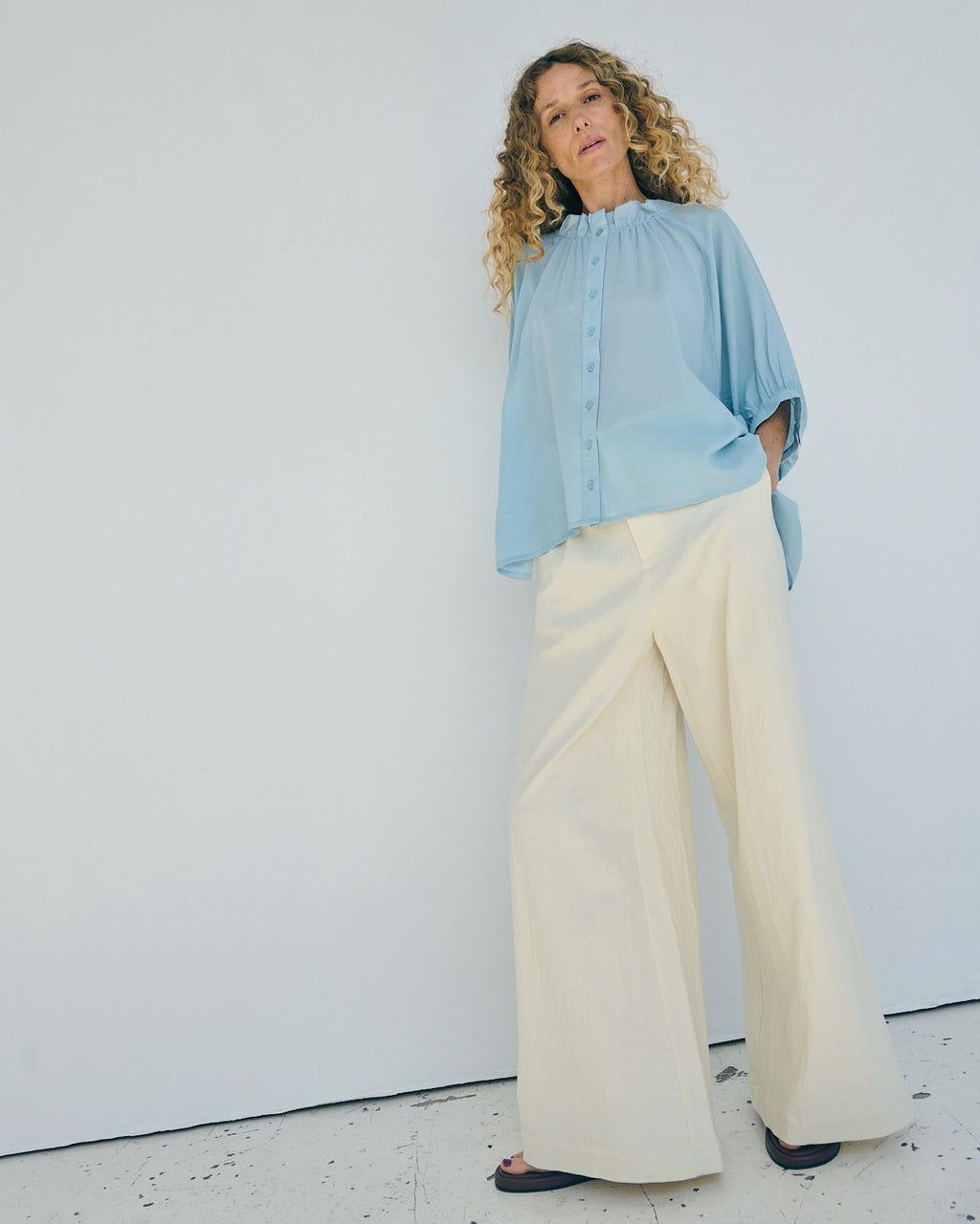 LA ROUGE ApS Lea Shirt Oversize Shirt Light Blue
