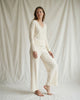 LA ROUGE ApS Lene Pointelle set w. cardigan  Off White