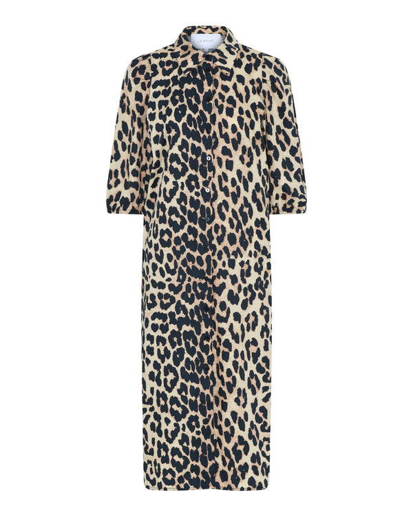 LA ROUGE ApS Leona Shirt Dress Shirtdress Leopard