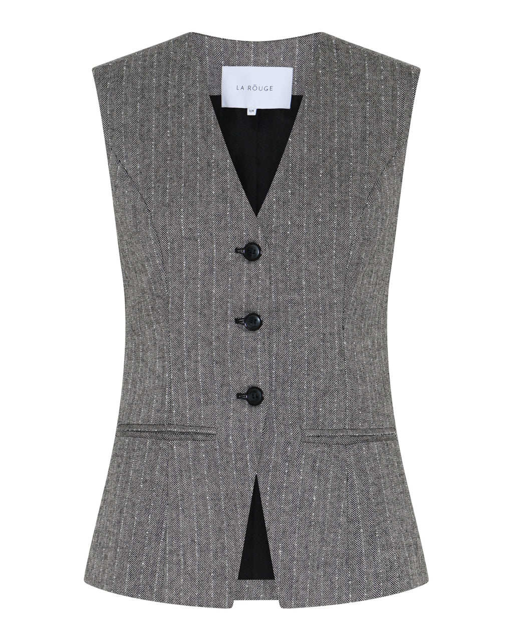 LA ROUGE ApS Lily Waistcoat Coat Black/White