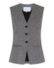LA ROUGE ApS Lily Waistcoat Coat Black/White