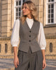 LA ROUGE ApS Lily Waistcoat Coat Black/White