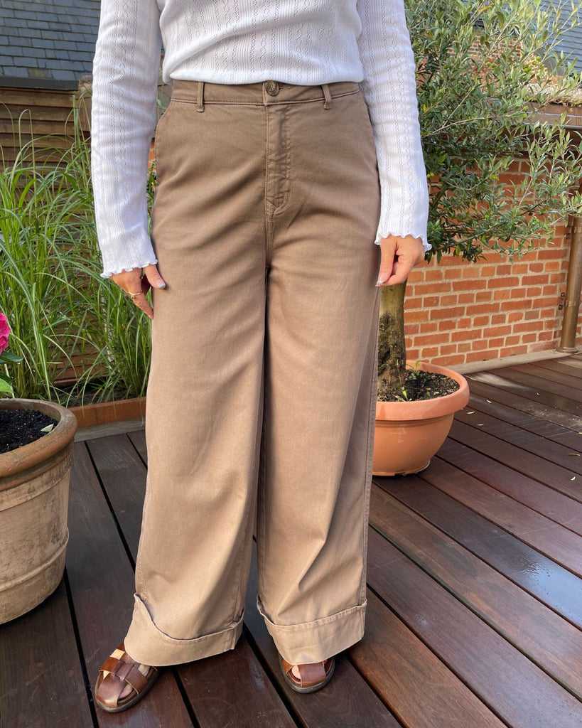 LA ROUGE ApS Line Pants  Soil Brown