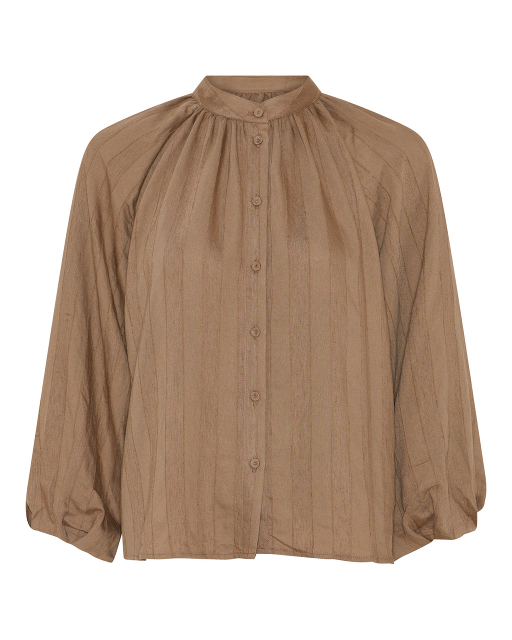 LA ROUGE ApS Line Shirt Blouse Khaki